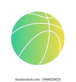 Basket Ball Gradient Art Vector