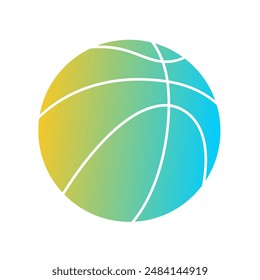 Basket Ball Gradient Art Vector