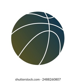 Basket Ball Gradient Art Vector