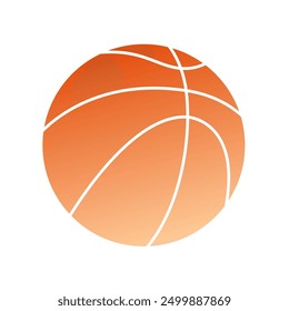 Basket Ball Gradient Art Vector
