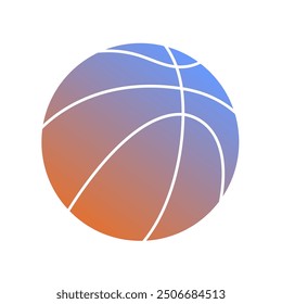 Basket Ball Farbverlauf Art Vektor