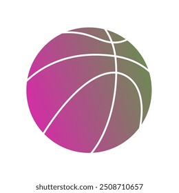 Basket Ball Farbverlauf Art Vektor