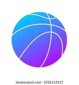 Basket Ball Farbverlauf Art Vektor
