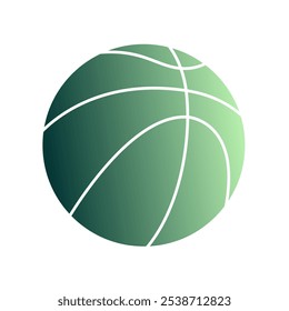 Vetor de Arte Gradiente de Bola de Cesta