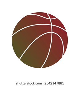 Basket Ball Gradient Art Vector