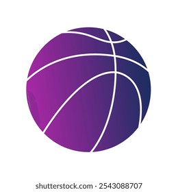 Basket Ball Gradient Art Vector