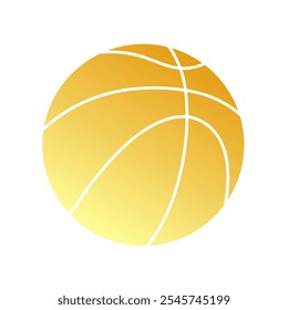 Vetor de Arte Gradiente de Bola de Cesta