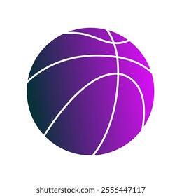 Basket Ball Gradient Art Vector