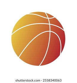 Basket Ball Gradient Art Vector
