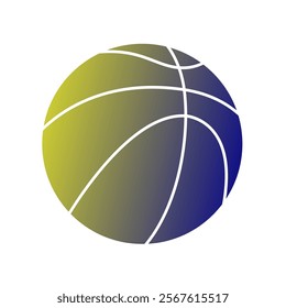 Basket Ball Gradient Art Vector