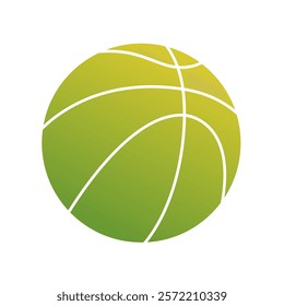 Basket Ball Gradient Art Vector