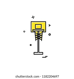 Basket ball icon design vector
