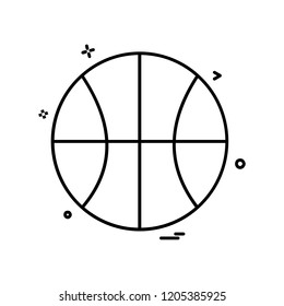 basket ball icon design vector 