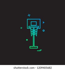 Basket ball icon design vector