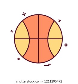 basket ball icon design vector 