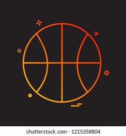 basket ball icon design vector 