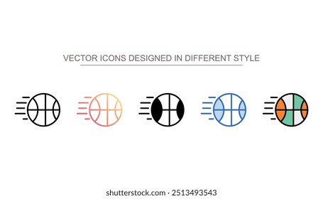 Basket Ball icon design with white background stock illustration