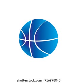 basket ball icon in flat design