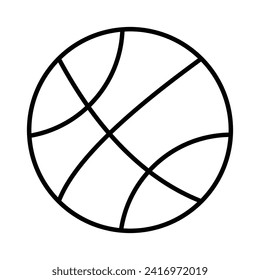 Icono de Ball de cesta aislar ilustración de material vectorial de fondo blanco