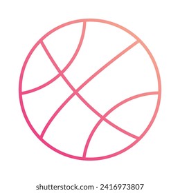 Basket Ball icon isolate white background vector stock illustration