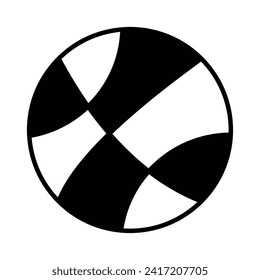 Icono de Ball de cesta aislar ilustración de material vectorial de fondo blanco