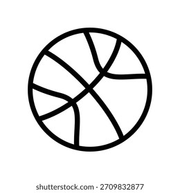 Icono de baloncesto, Vector de línea