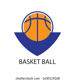 basket ball icon logo vector