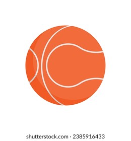 Basket Ball Icon. Popular Sport. Favorite Game Symbol for Design Elements, Websites, Presentation and Application - Vector.    