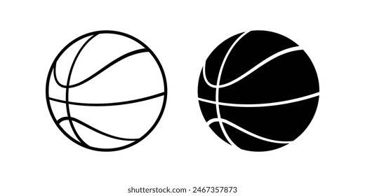 Basket Ball icon set. for mobile concept and web design. vector illustration