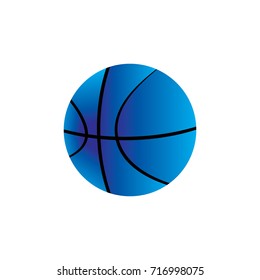 basket ball icon in trendy flat style 