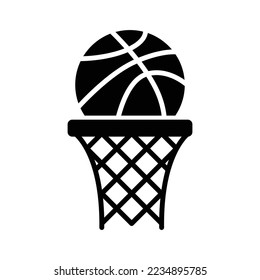 Basket Ball Icon Vector Design Template.