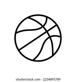 Basket Ball Icon Vector Design Template.