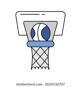 basket ball icon with white background vector stock illustration