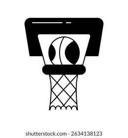basket ball icon with white background vector stock illustration