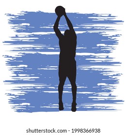 basket ball lay up 2 move silhouette 