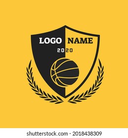 Basket ball logo design template