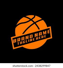 basket ball logo design vector