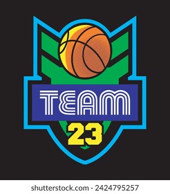 Basket Ball logo image vector illustration for your t shirt	