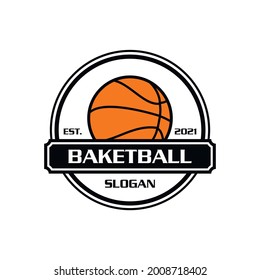 logotipo de baloncesto, logotipo deportivo vectorial