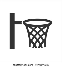 Basket ball net icon, Vector graphics