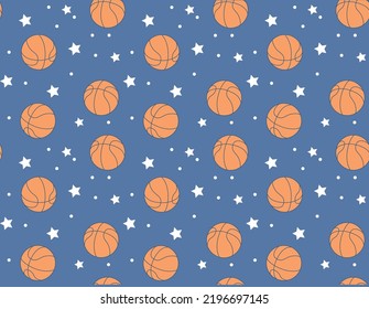 Basket ball pattern, junior team, Basketball vector