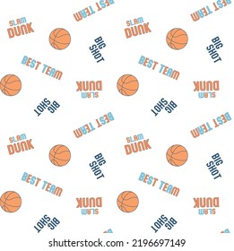 Basket ball pattern,  junior team, Basketball vector