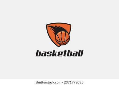 Basket ball play logo and vector