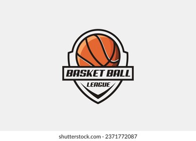 Basket ball play logo and vector
