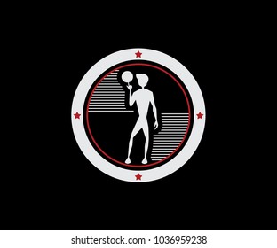 basket ball retro badge logo illustration design.vintage style design of basket ball.designed for sticker and apparel and logo and print