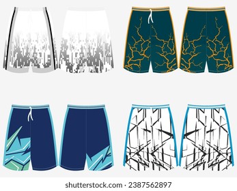 basket ball shorts sports templete mockup design 