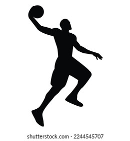 basket ball silhouette vector design