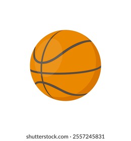 Basket Ball, Sport Equipment Vector Illustration Isolated