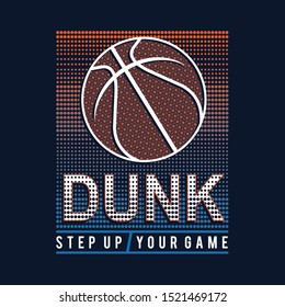 Basket ball sport typography, tee shirt graphics, vectors , hand drawn artwork
