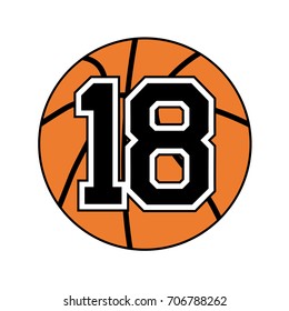 basket ball symbol design